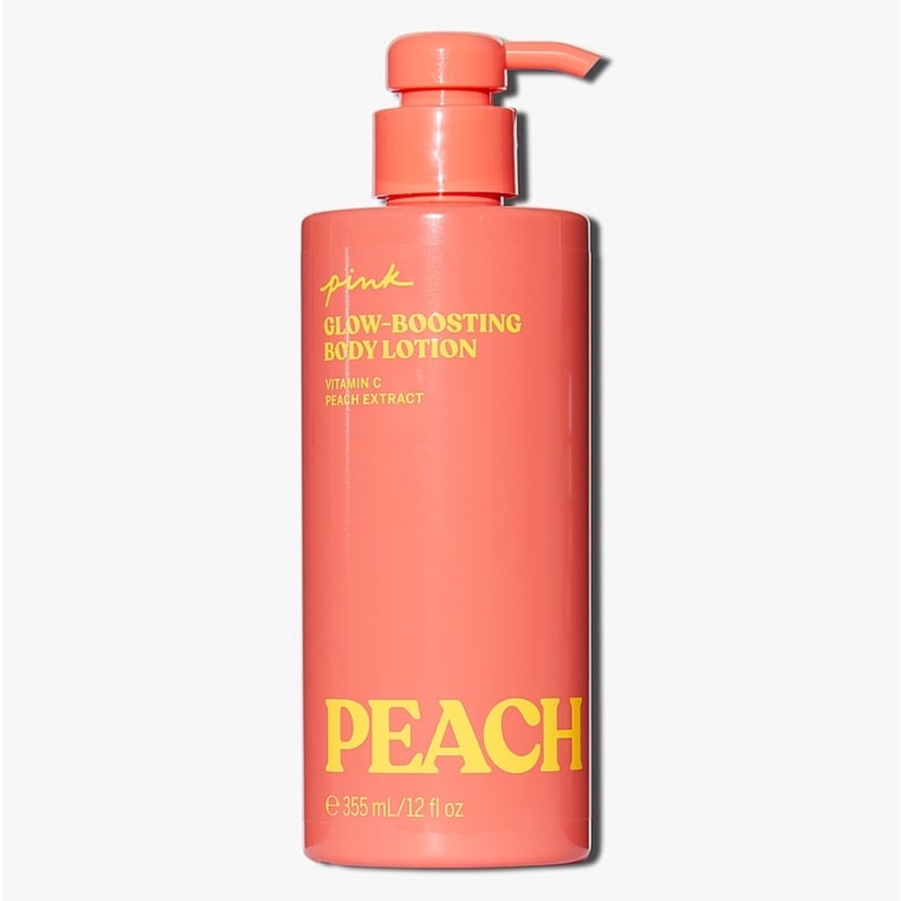 New Victoria's Secret PINK Peach Glow-Boosting Body Lotion 12 Oz.